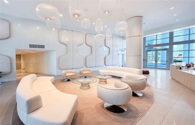 6103 Aqua Ave Unit 301, Miami Beach, FL 33141 - lobby featuring a high ceiling