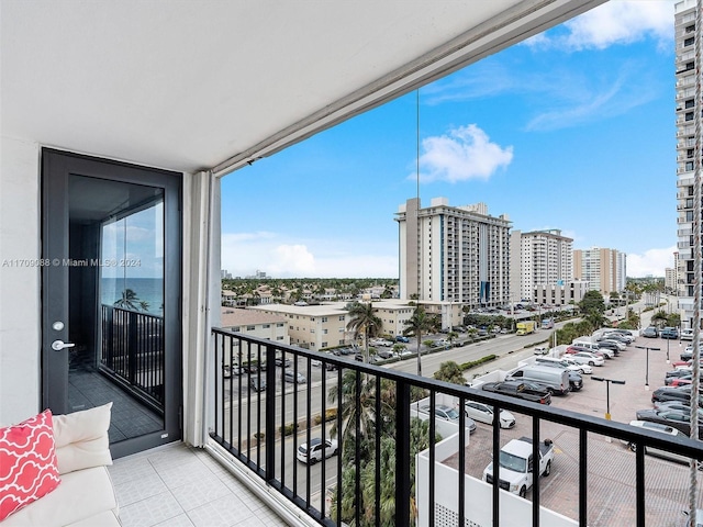 view of balcony