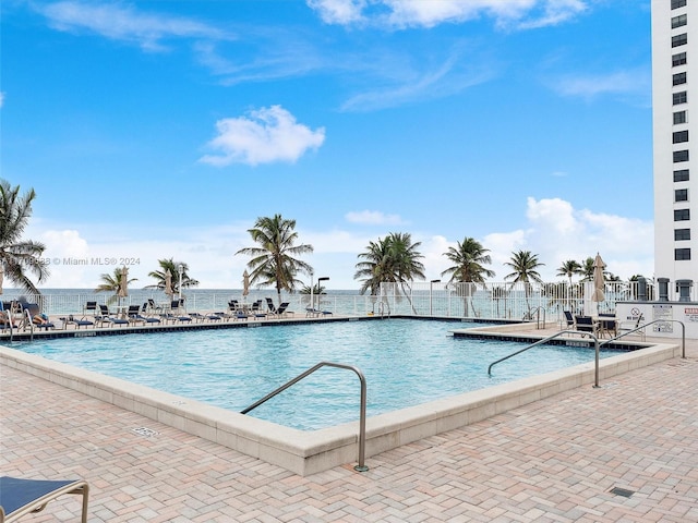 view of pool with a patio