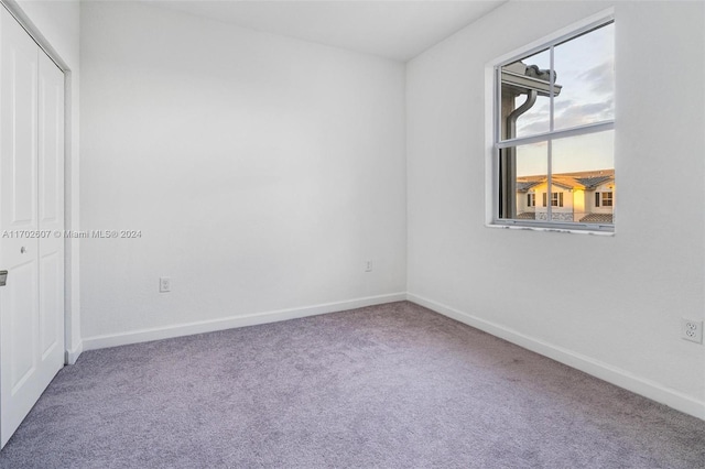 view of carpeted empty room