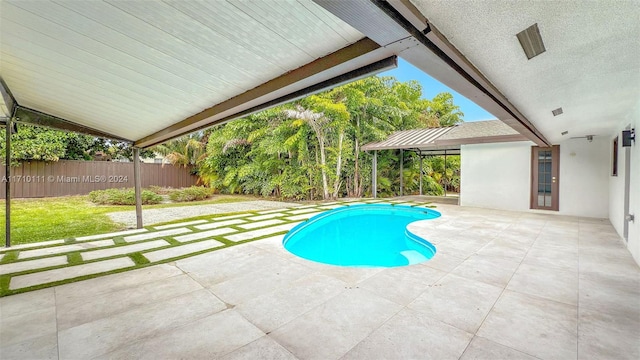 view of pool with a patio