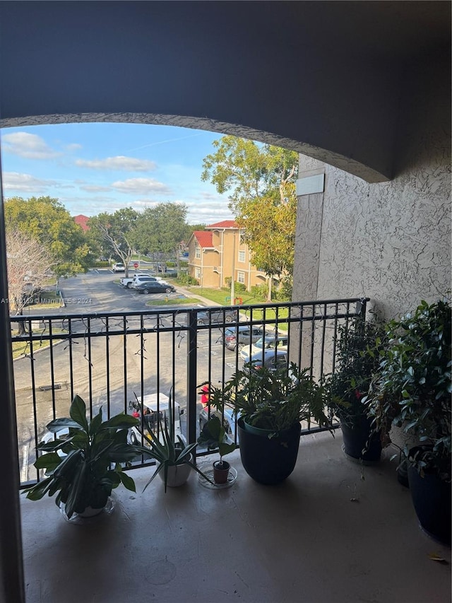 view of balcony