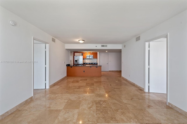 view of unfurnished living room