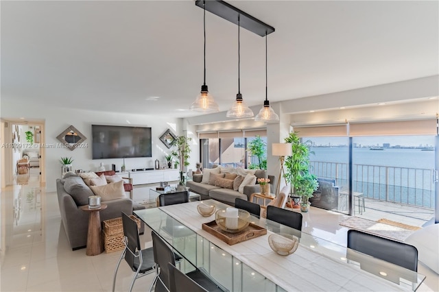 1800 NE 114th St Unit 1105, Miami, FL 33181 - dining room with light tile patterned floors