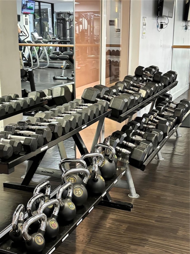 view of workout area