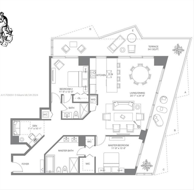 1300 S Miami Ave Unit 4601, Miami, FL 33130 - floor plan