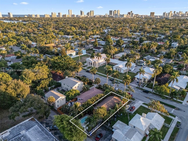 birds eye view of property