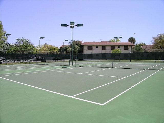 view of sport court