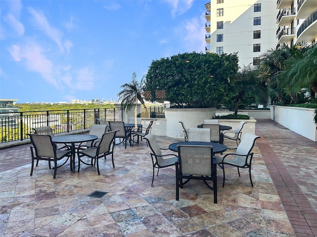 view of patio / terrace with outdoor dining area