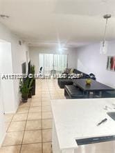 kitchen featuring light tile patterned floors