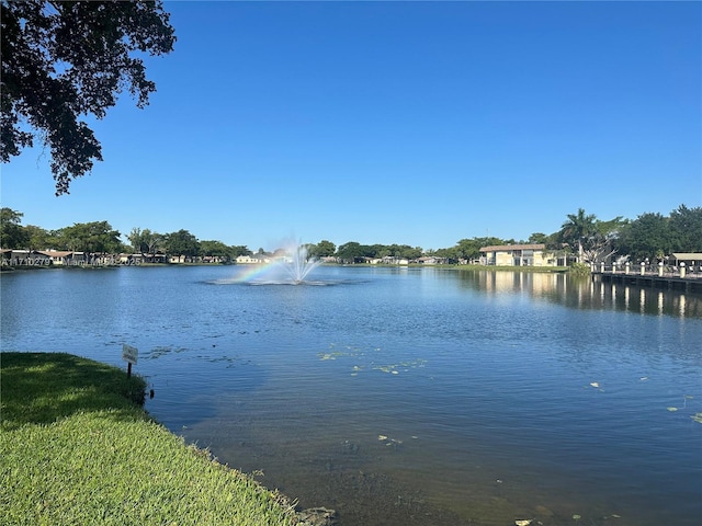 view of water feature