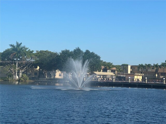 view of water feature