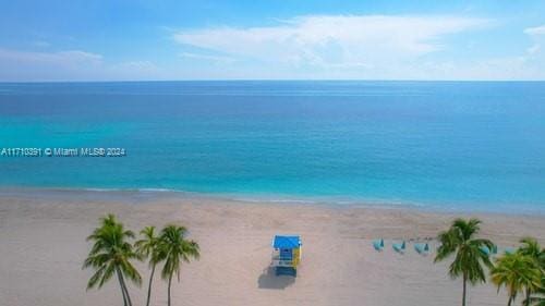 water view featuring a beach view