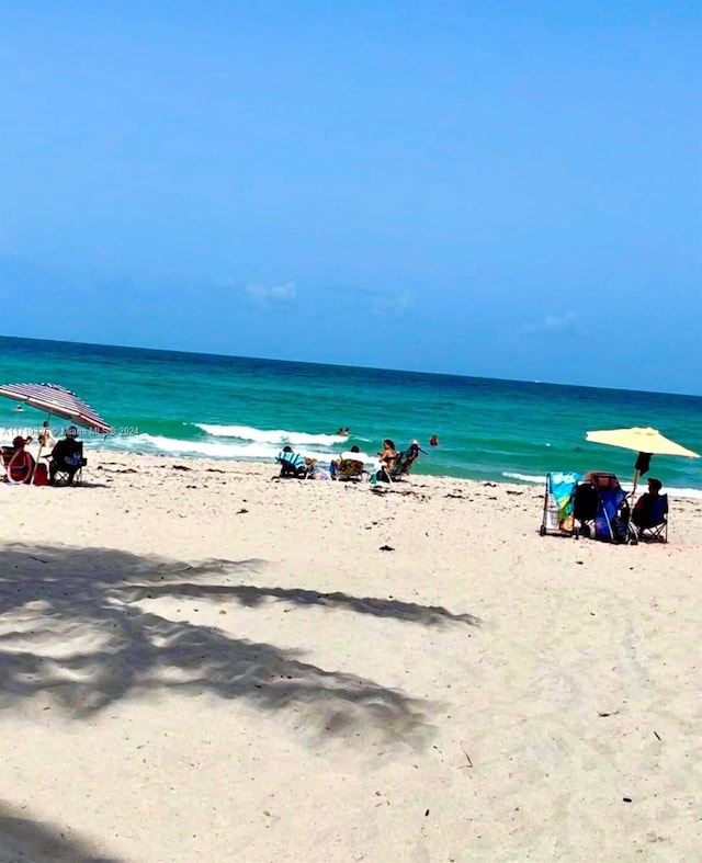 property view of water with a view of the beach