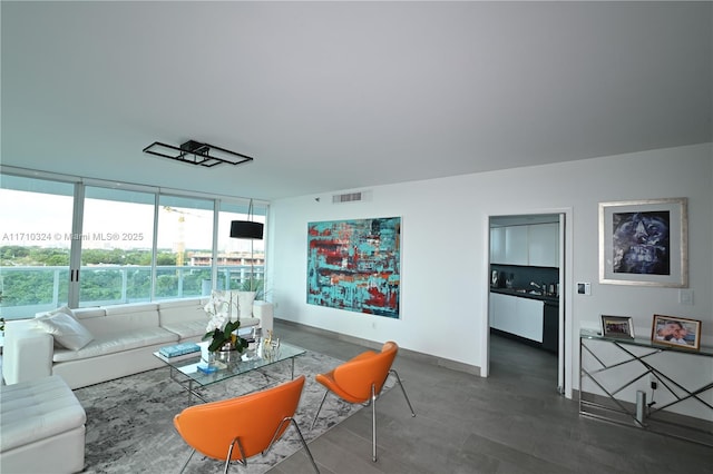 2127 Brickell Ave Unit 1005, Miami, FL 33129 - living room featuring wood finished floors and baseboards