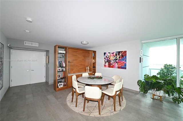 dining room featuring hardwood / wood-style flooring