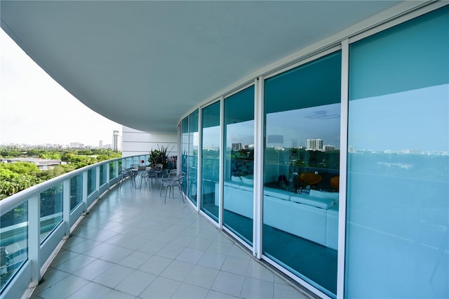 view of balcony