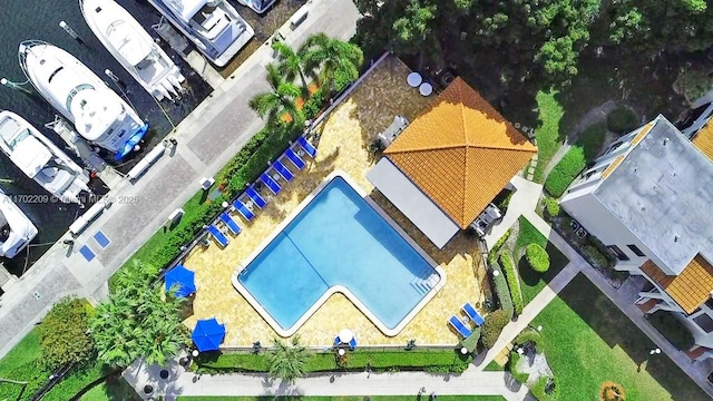 birds eye view of property