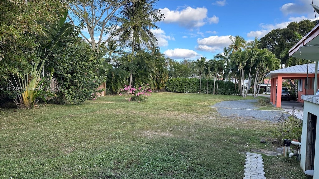 view of yard featuring a gazebo