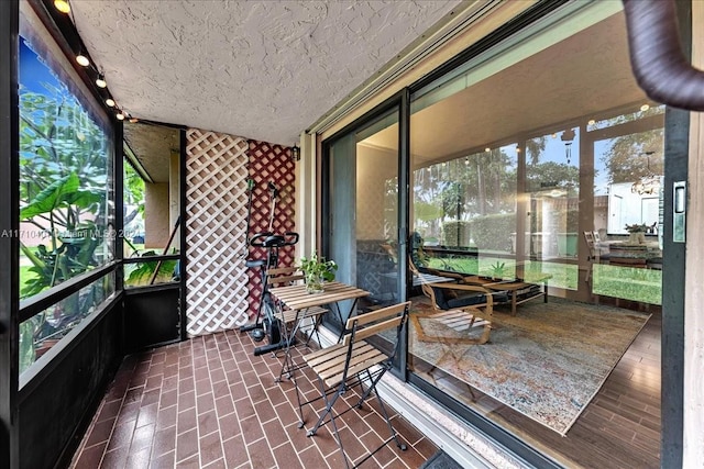 view of sunroom / solarium