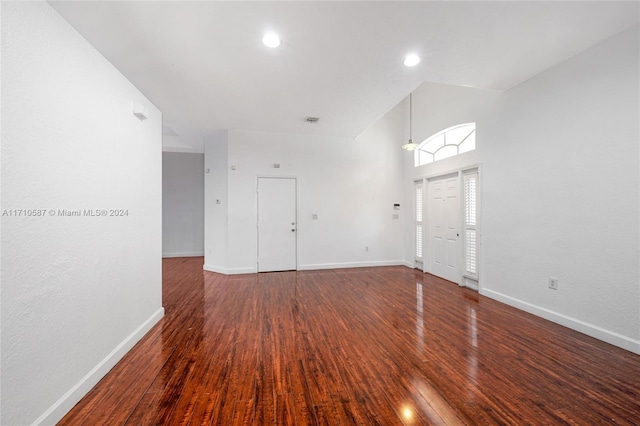 spare room featuring hardwood / wood-style floors