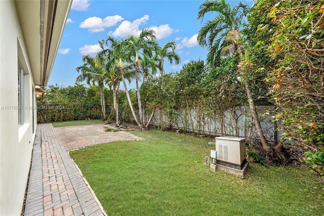 view of yard featuring a patio