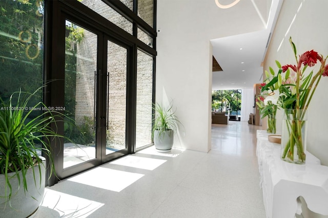 interior space with french doors