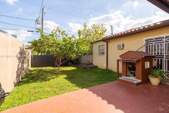 view of yard featuring a patio