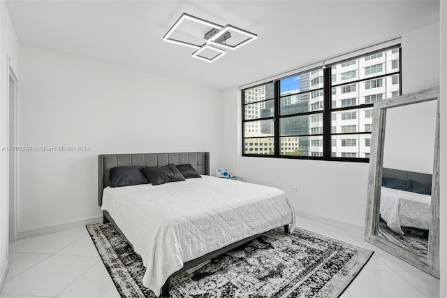 view of tiled bedroom