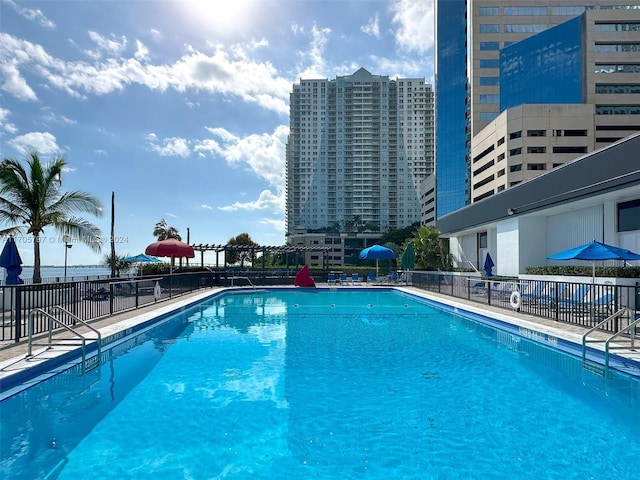 view of pool