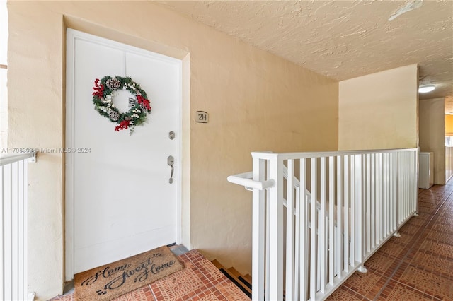 property entrance with radiator