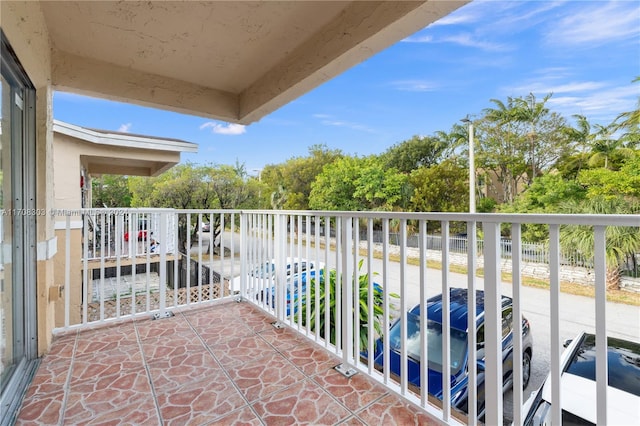 view of balcony