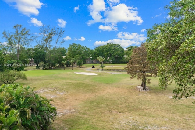 view of community featuring a lawn