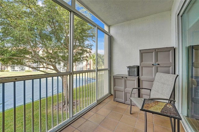 view of sunroom