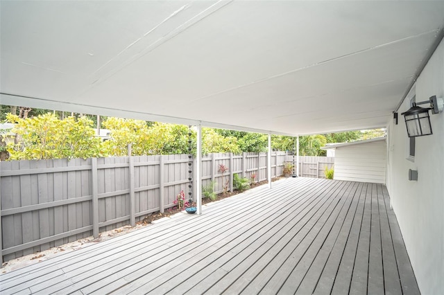 view of deck