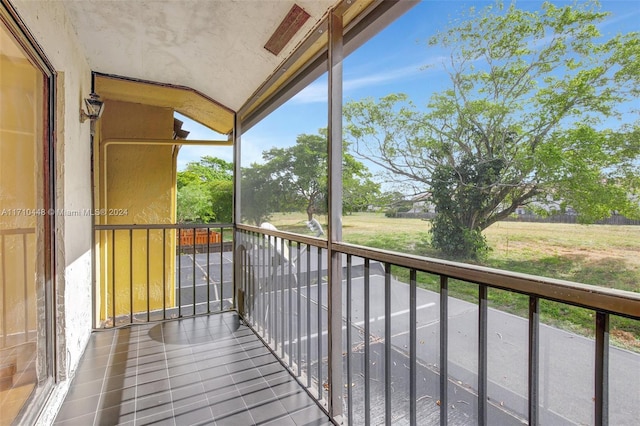 view of balcony