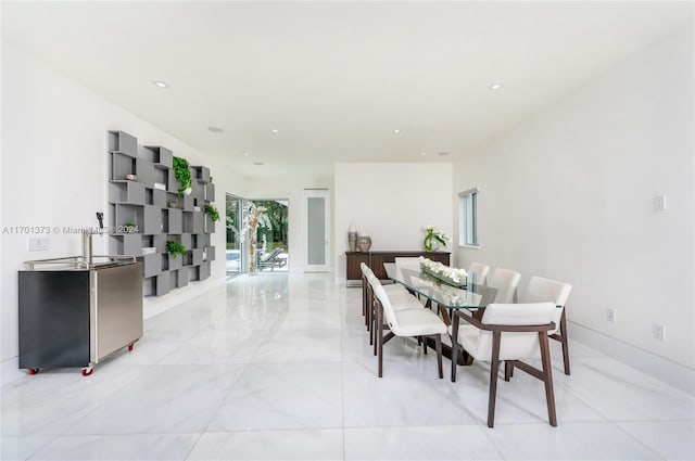 view of dining area