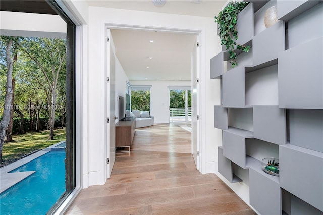 6301 SW 114th St, Pinecrest, FL 33156 - hall featuring light wood-style flooring