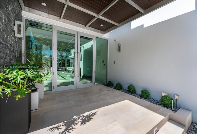 6301 SW 114th St, Pinecrest, FL 33156 - view of patio / terrace with french doors