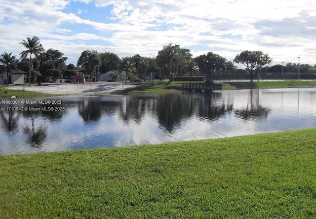 view of water feature