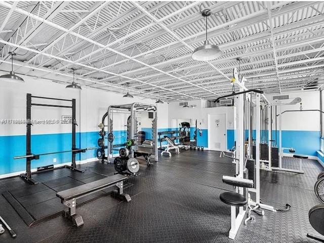 view of workout area