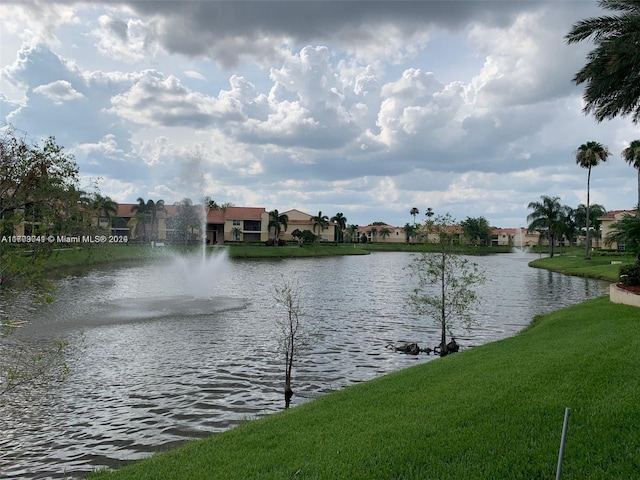 view of water feature