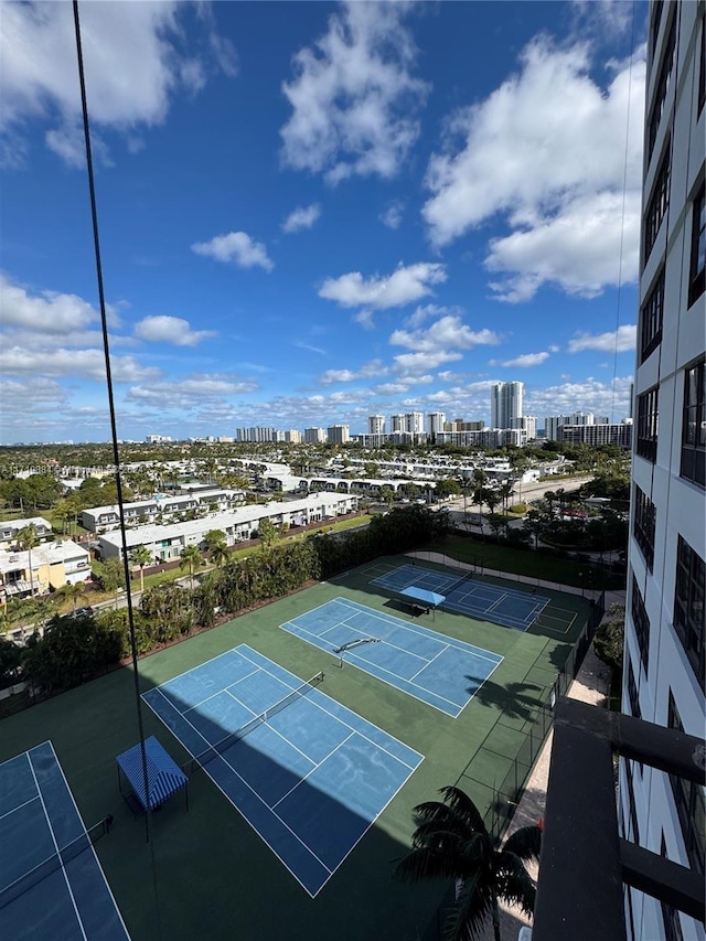 view of tennis court