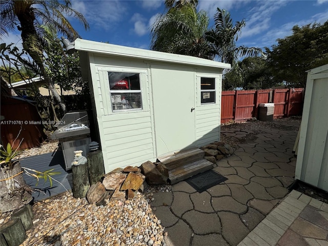 view of outbuilding