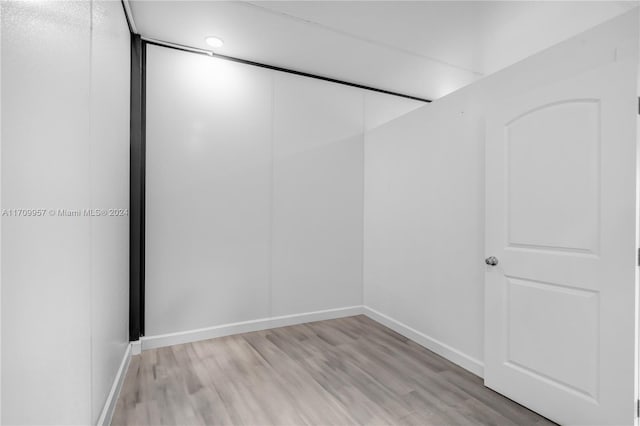 empty room featuring light hardwood / wood-style floors