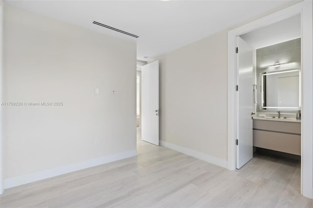 interior space with light wood-type flooring