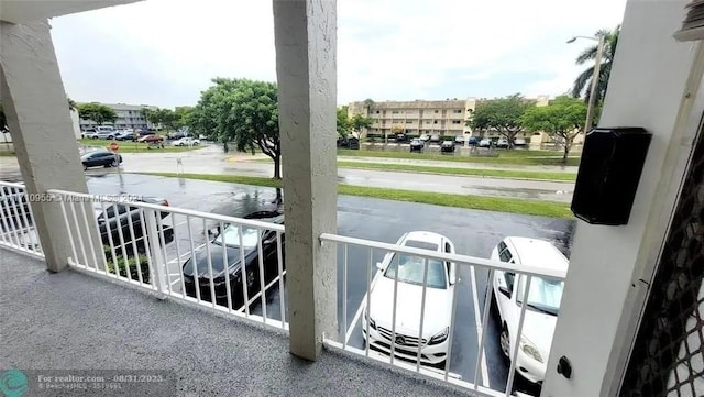 view of balcony