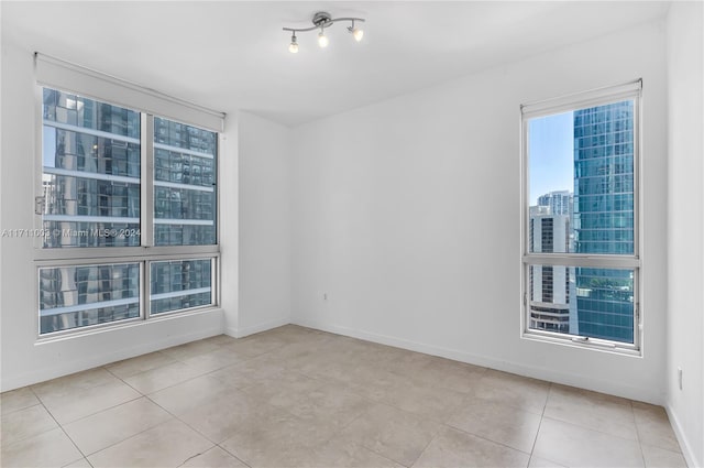 view of tiled empty room