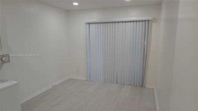 13455 SW 9th Ct Unit 113J, Pembroke Pines, FL 33027 - unfurnished room featuring light wood-type flooring and recessed lighting