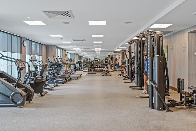 view of gym